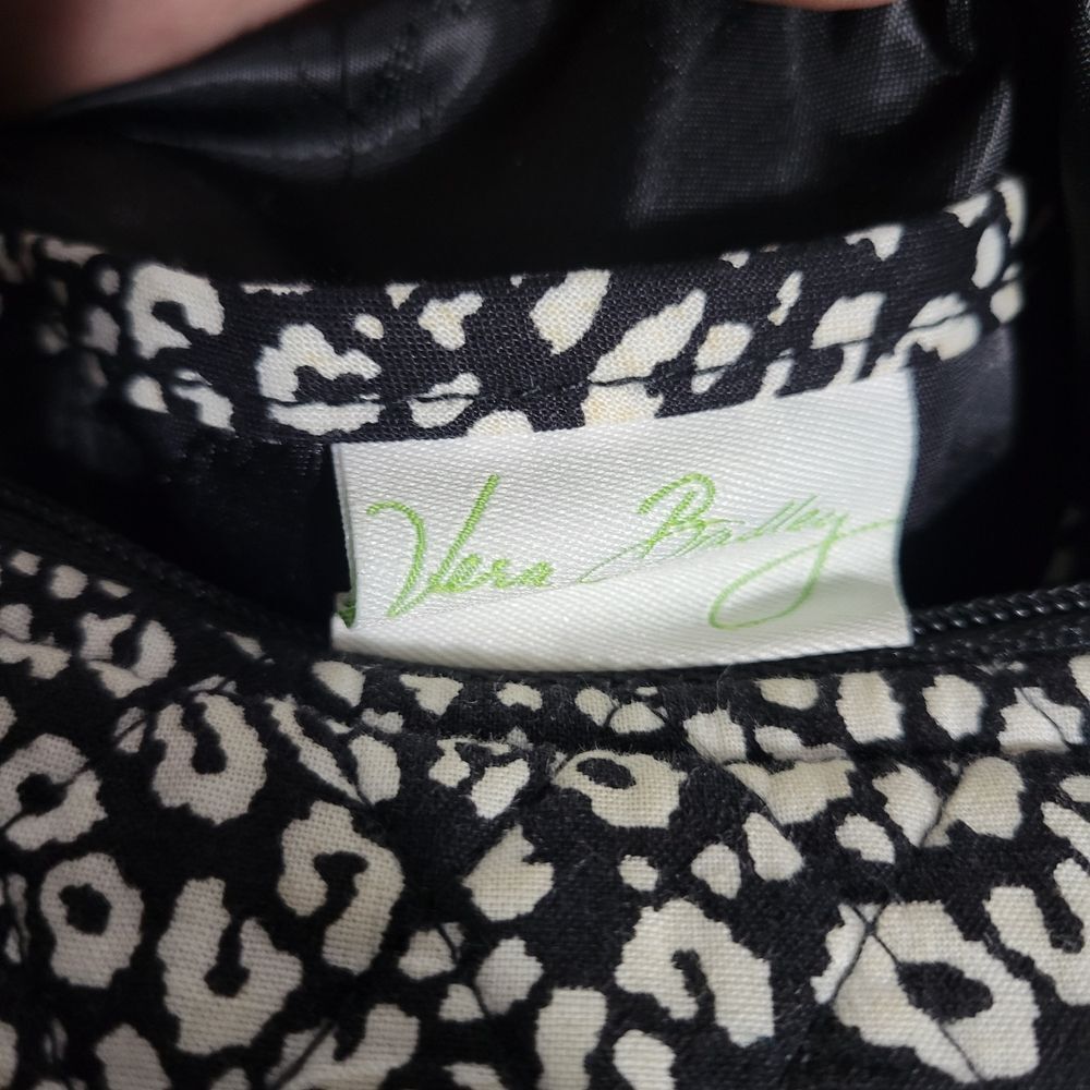 Vera Bradley Black and Cream Patterned Crossbody Bag - Picture 3 of 3